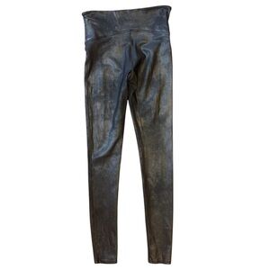 SPANX Mineral wash faux leather‎ leggings women's medium